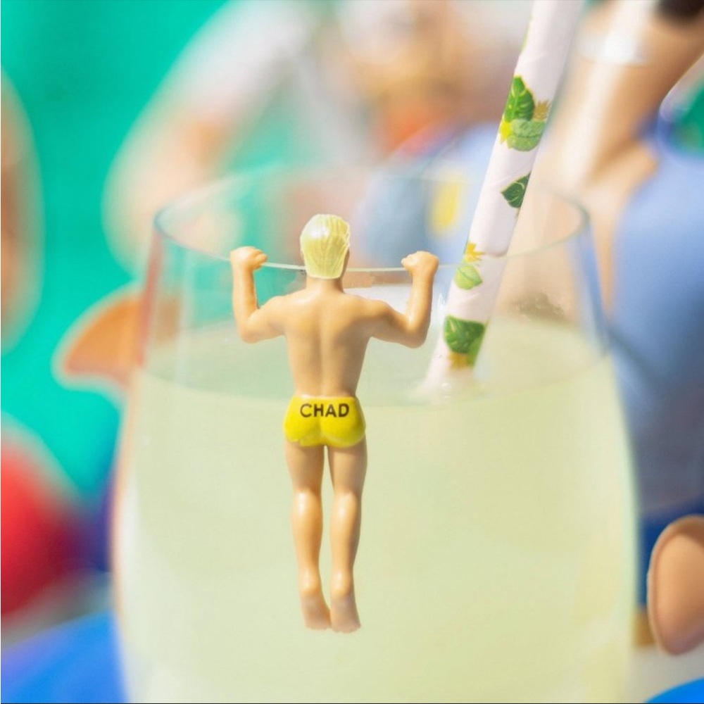 Hunky Drinking Buddies Drink Markers Set of 6 - Picture 3 of 7